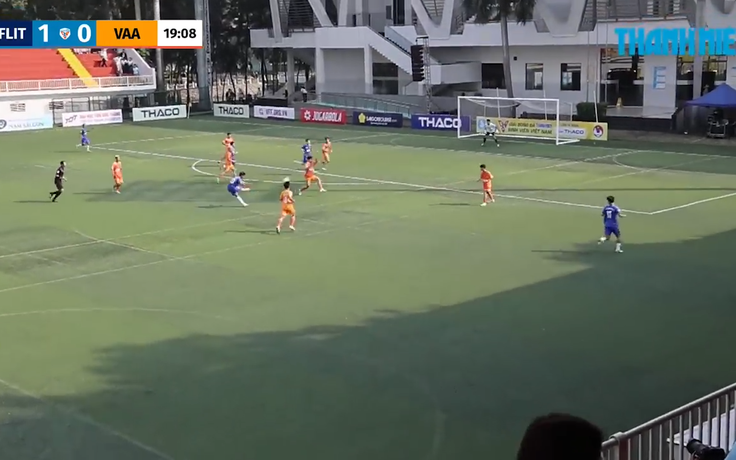 Highlight ĐH Ngoại Ngữ Tin học TP.HCM 2-0 Học viện Hàng Không VN: Siêu phẩm sút xa 