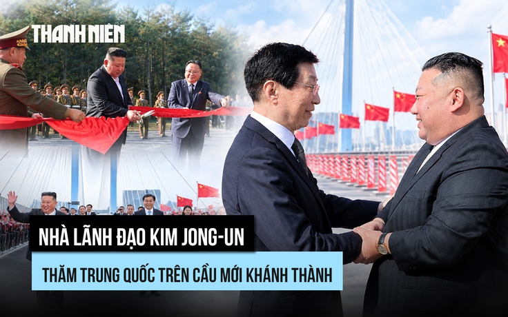 Nhà lãnh đạo Kim Jong-un thăm Trung Quốc trên cầu mới khánh thành