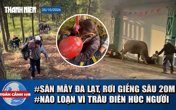 Toàn cảnh 17h: Cứu nữ du khách đi săn mây, rơi giếng sâu 20m | Lý do trâu điên húc người, xông vào rạp cưới