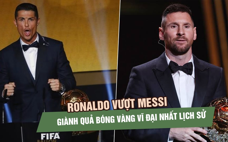 Ronaldo vượt Messi giành Quả bóng vàng vĩ đại nhất lịch sử, gây tranh cãi vì fan trả tiền bỏ phiếu