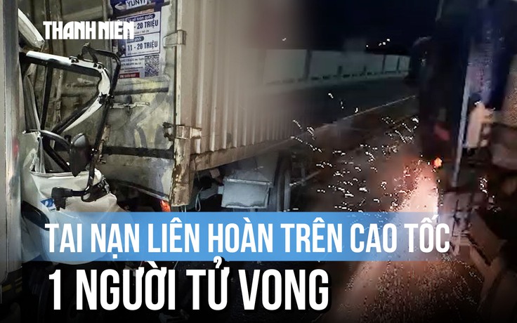 Khoảnh khắc va chạm tóe lửa trên cao tốc TP.HCM - Long Thành - Dầu Giây, 1 người tử vong