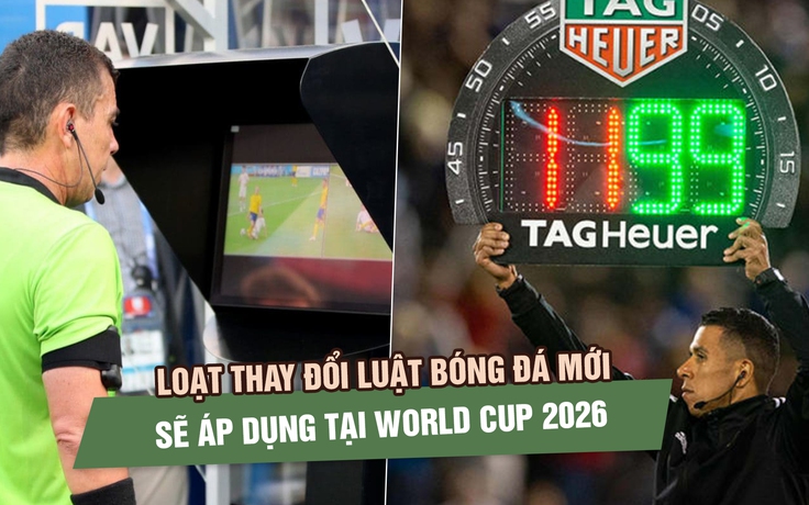 Loạt thay đổi luật bóng đá mới sẽ áp dụng tại World Cup 2026