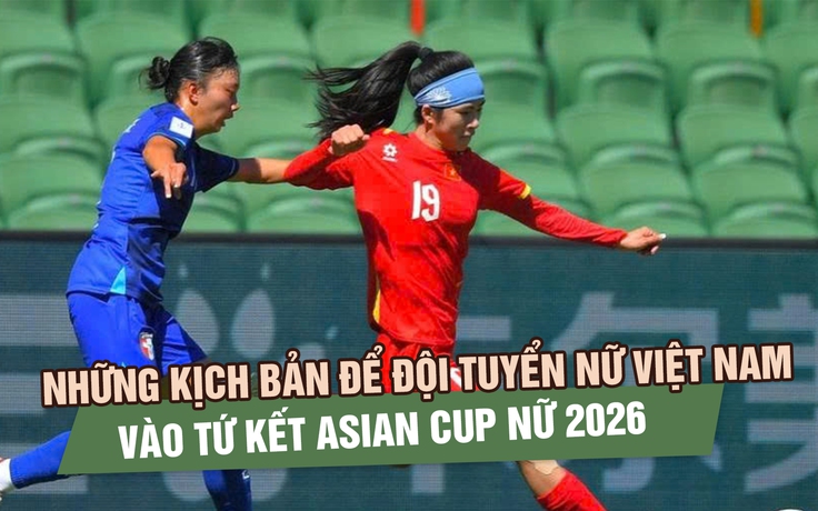 Những kịch bản để đội tuyển nữ Việt Nam vào tứ kết Asian Cup nữ 2026