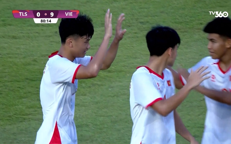U.17 Việt Nam thắng đậm Timor Leste 10-0, Nguyễn Lực và Văn Dương tỏa sáng