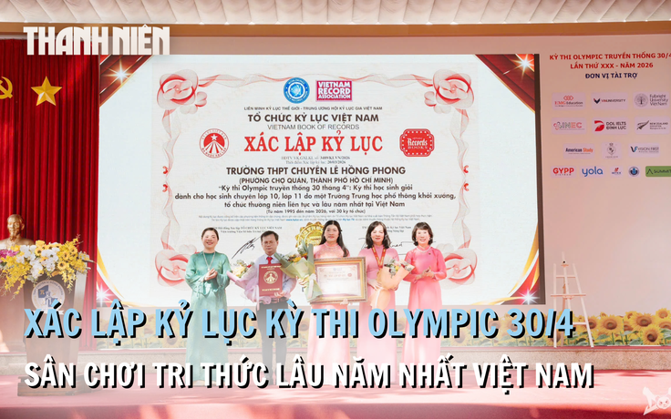 Trường THPT chuyên Lê Hồng Phong xác lập kỷ lục quốc gia với kỳ thi Olympic 30/4