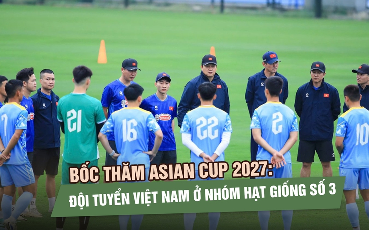 Bốc thăm Asian Cup 2027: Đội tuyển Việt Nam ở nhóm hạt giống số 3