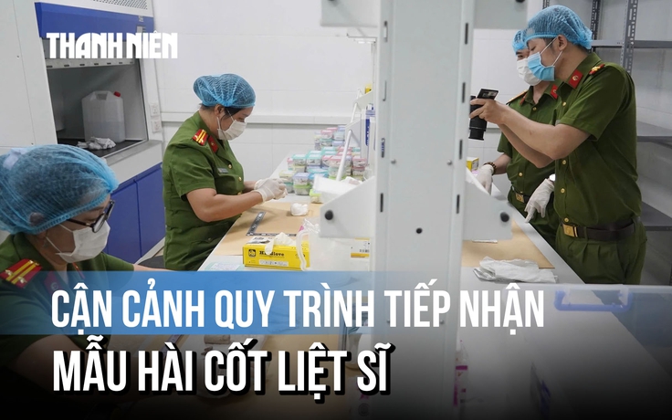 Bên trong nơi diễn ra quy trình tiếp nhận mẫu hài cốt liệt sĩ