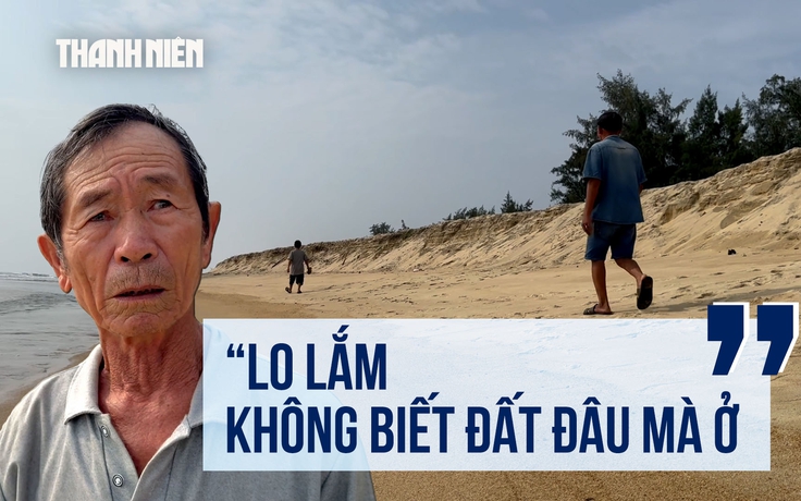 Sóng 'ngoạm' bờ biển ở Quảng Ngãi dựng đứng, đe dọa hàng trăm hộ dân