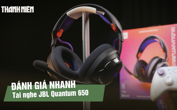 JBL Quantum 650: Tai nghe gaming pin 45 giờ, thay linh kiện dễ dàng