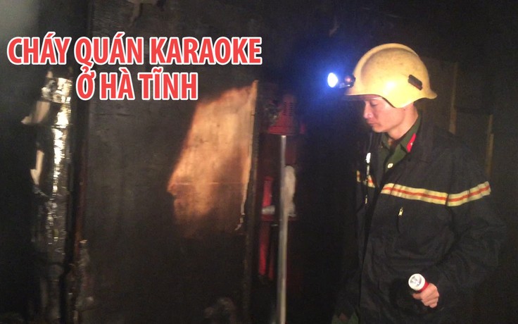 Cận cảnh quán karaoke đổ nát vì hỏa hoạn lớn ở Hà Tĩnh