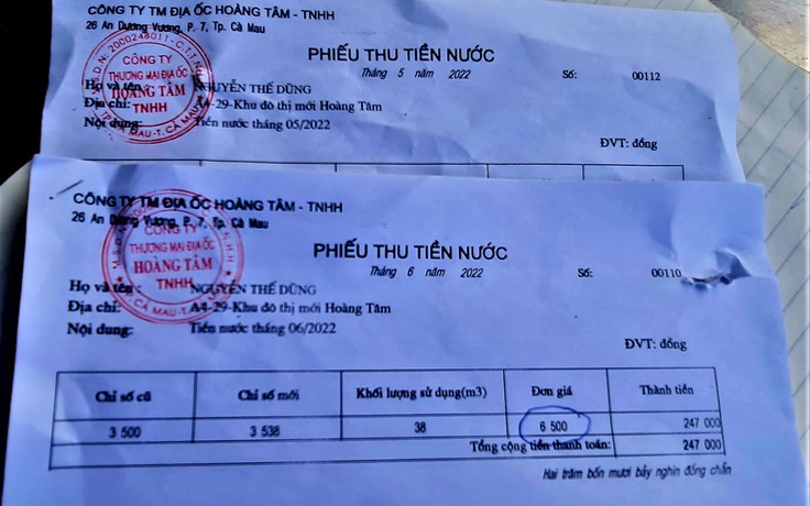 Cà Mau: Công ty Hoàng Tâm áp dụng giá tiền sử dụng nước không đúng quy định Cà Mau: Công ty Hoàng Tâm áp dụng giá tiền sử dụng nước không đúng quy định