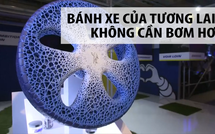 Bánh xe in 3D không cần bơm hơi, không sợ cán đinh!