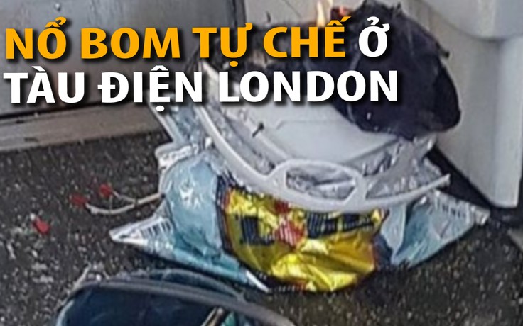 Nổ trên tàu điện London, nhiều người bị bỏng mặt