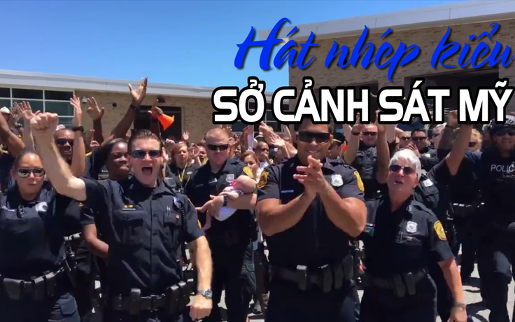 Sở cảnh sát Mỹ 'thách' nhau hát nhép, tung clip triệu lượt xem