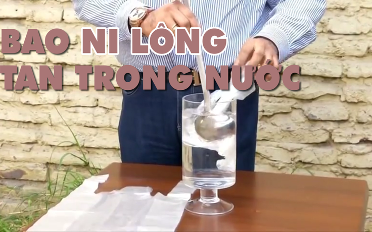 Bao ni lông... tan trong nước