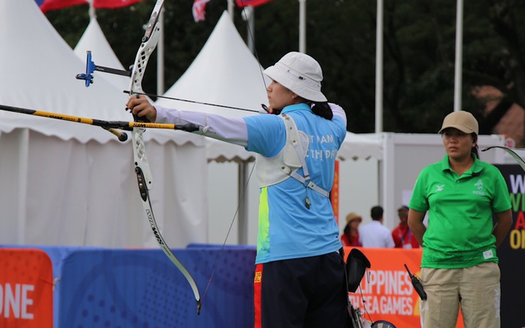 Những “mũi tên vàng” giúp Lộc Thị Đào lập hat-trick vàng bắn cung ở SEA Games 30