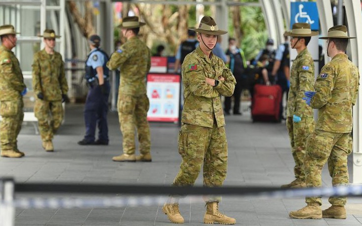 1.000 binh sĩ Úc tham gia chống Covid-19 khi số ca nhiễm tăng vọt