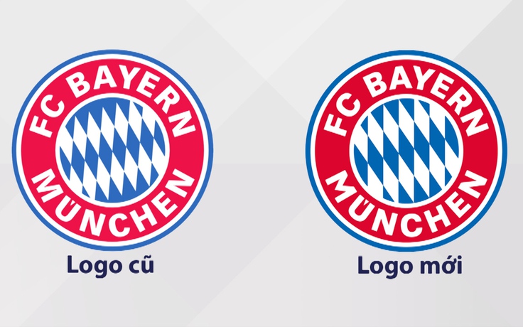 Hãy tìm điểm khác biệt giữa logo cũ và mới của Bayern Munich