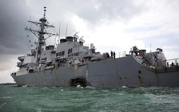 Mỹ xem xét truất quyền tư lệnh Hạm đội 7 sau 4 tai nạn liên tiếp