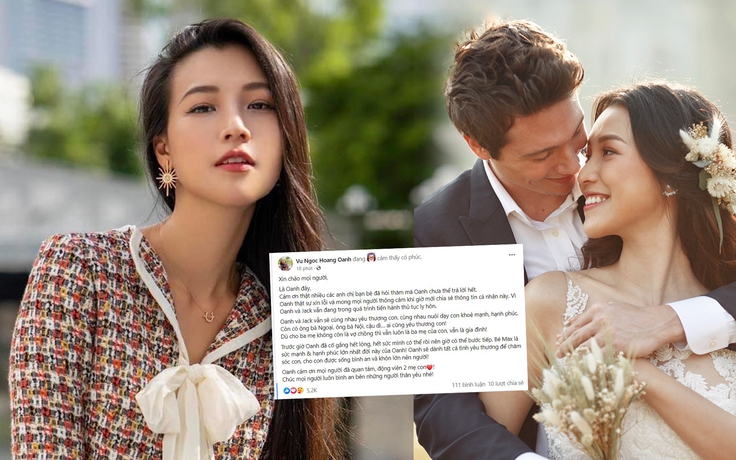 Hoàng Oanh lên tiếng xác nhận ly hôn và phản ứng của loạt sao Việt