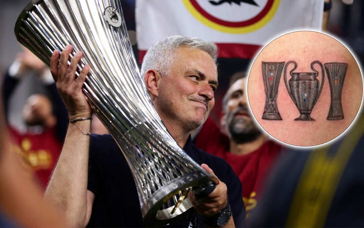 Hình xăm mới nhất trên tay của HLV Jose Mourinho có ý nghĩa gì?