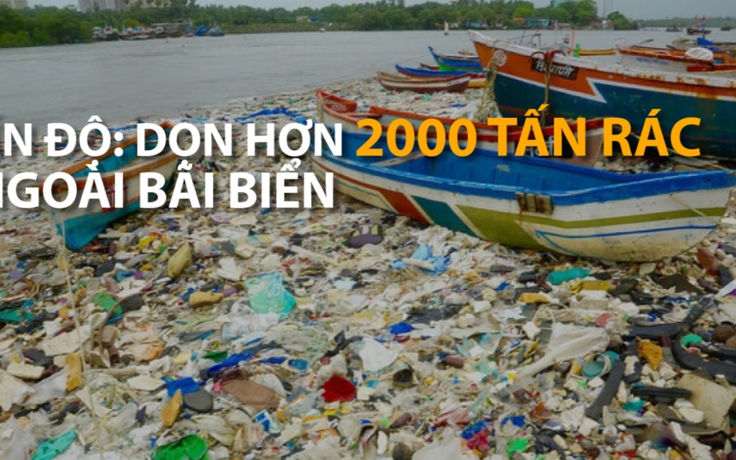 Ấn Độ: dọn hơn 2000 tấn rác ngoài bãi biển