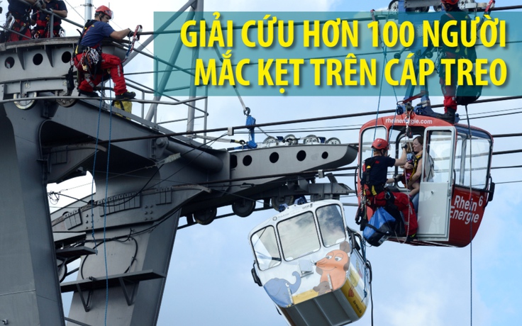 Ngoạn mục cứu hơn 100 người mắc kẹt trên tháp treo