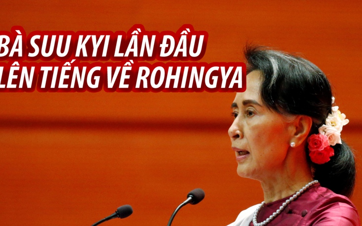 Bà Suu Kyi lần đầu lên tiếng về khủng hoảng di cư Rohingya