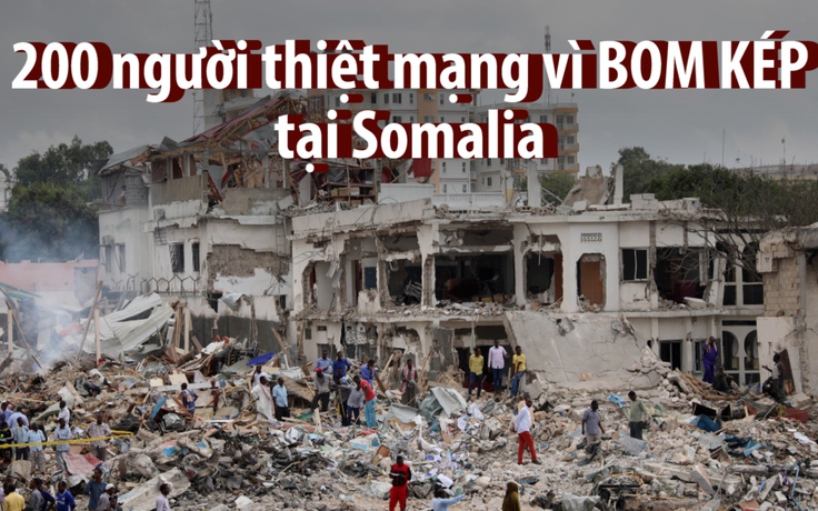 200 người chết vì đánh bom khủng bố tại Somalia