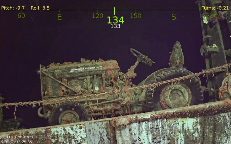 Thời gian ngưng đọng trong xác tàu sân bay USS Hornet sau 76 năm dưới đáy biển