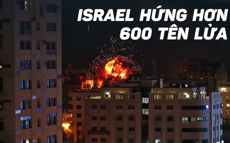 Hơn 600 hỏa tiễn bắn từ Gaza vào Israel