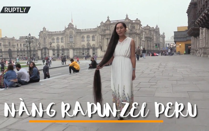 'Công chúa tóc dài' Peru muốn phá kỷ lục tóc dài nhất thế giới