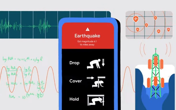 Google biến điện thoại Android thành cảm biến động đất