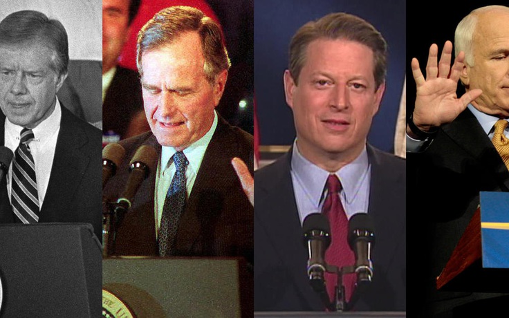 Đoạn kết bầu cử tổng thống Mỹ: 8 khoảnh khắc phát biểu chấp nhận thất cử đáng nhớ