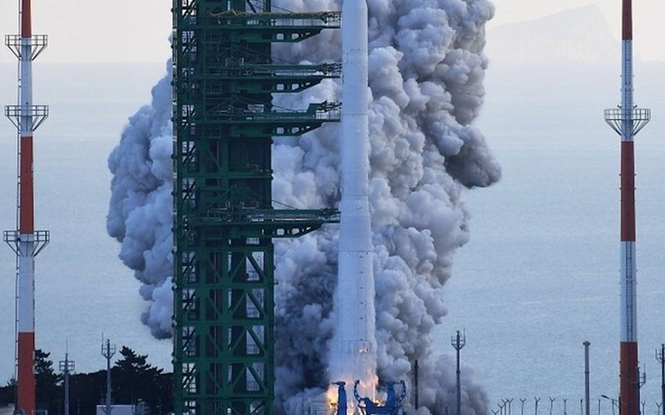 Tên lửa nội địa đầu tiên của Hàn Quốc chưa đưa được vệ tinh giả lên quĩ đạo
