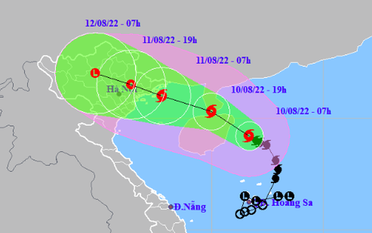 Đêm nay ven biển Quảng Ninh - Ninh Bình bắn pháo hiệu cảnh báo bão số 2
