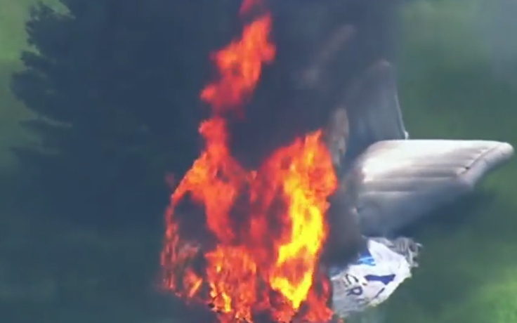 Cháy ở giải Golf Mỹ mở rộng, 1 người bị thương
