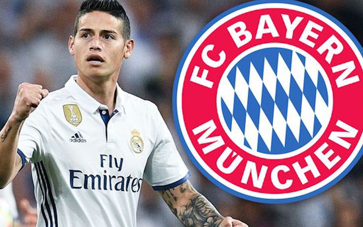 James Rodriguez gia nhập Bayern Munich theo dạng cho mượn