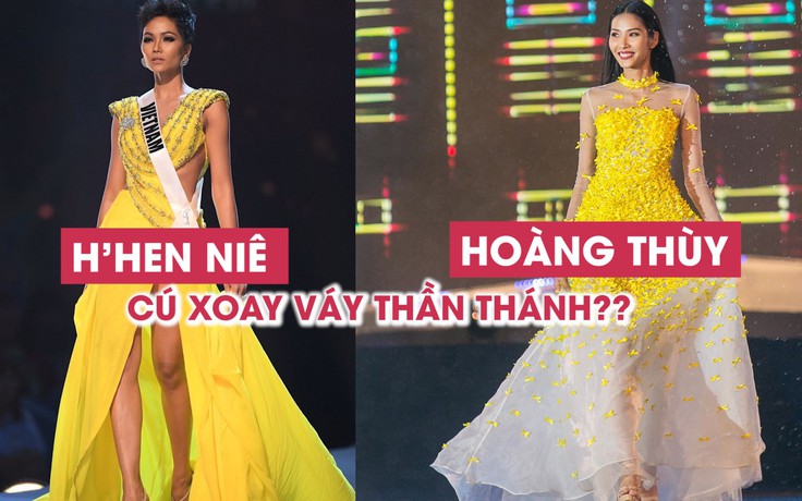 Đi thi Miss Universe, Hoàng Thùy có ý định tái hiện cú xoay váy của H'Hen Niê