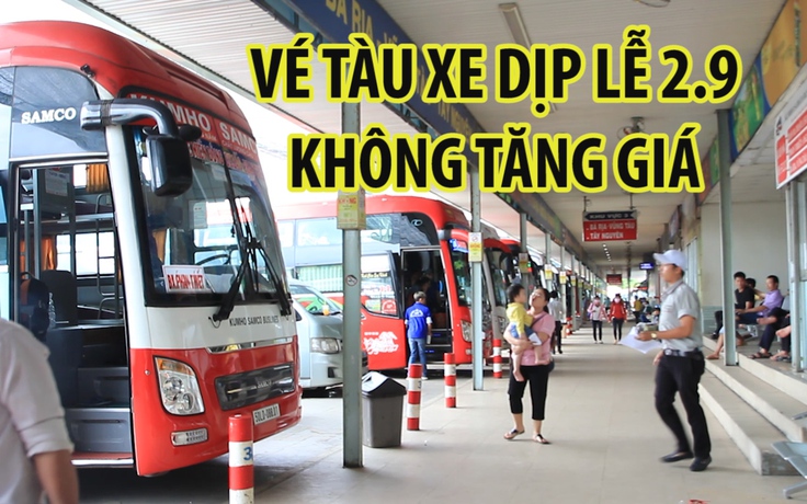 Vé tàu, vé xe dịp nghỉ lễ Quốc khánh không tăng giá