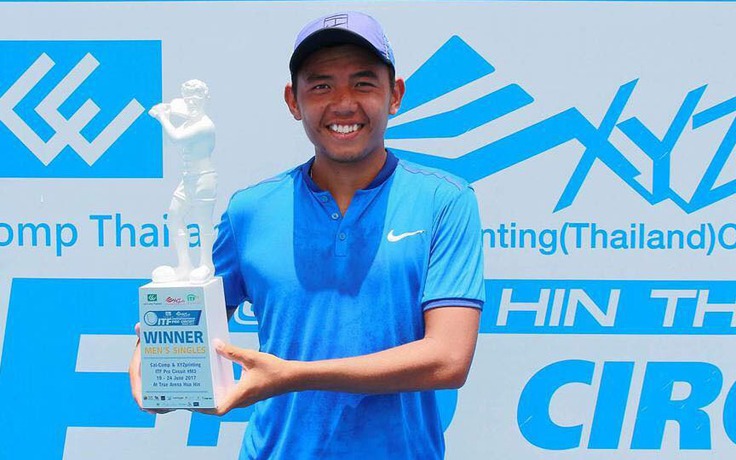 Lý Hoàng Nam ngược dòng vô địch giải quần vợt nhà nghề Thái Lan F3 Futures