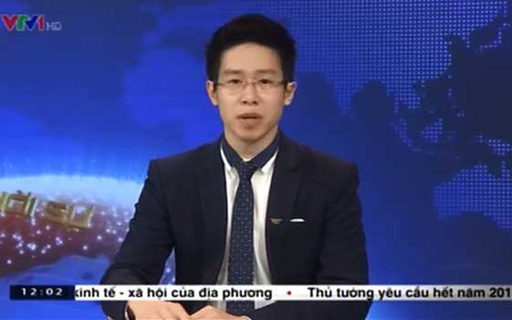 Biên tập viên VTV1 ‘thắt cà vạt ngoài cổ áo’?