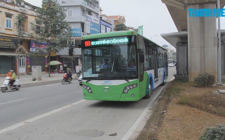 Cận cảnh xe buýt nhanh BRT trước giờ chính thức hoạt động