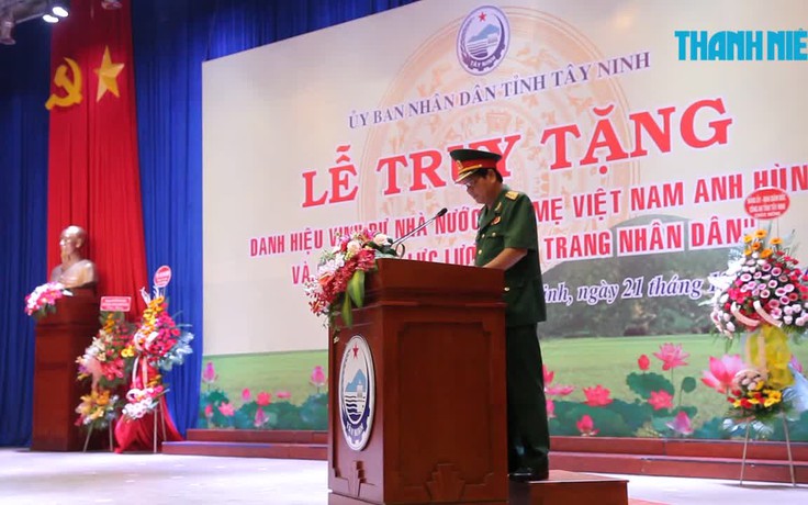 Truy tặng danh hiệu Bà mẹ VNAH và Anh hùng LLVT nhân dân ở Tây Ninh
