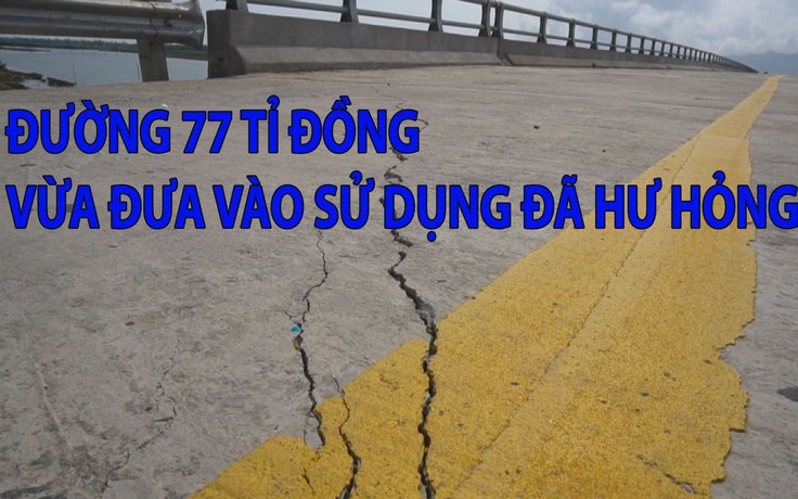 Dự án đường di dân vùng lũ 77 tỉ đồng vừa đưa vào sử dụng đã hư hỏng