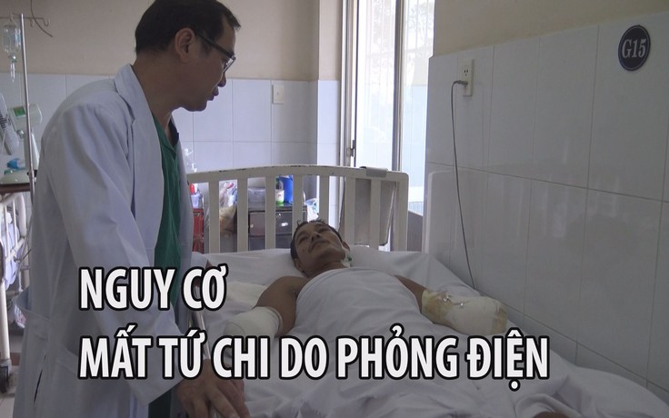 Công nhân xây dựng và công nhân treo bảng quảng cáo rất dễ bị phỏng điện