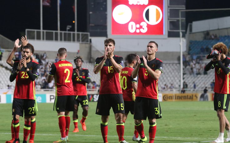 HLV Martinez có chiến thắng đầu tay cùng tuyển Bỉ ở vòng loại World Cup 2018