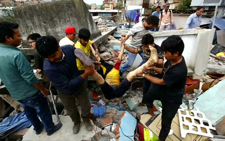 Động đất kinh hoàng ở Nepal, hàng ngàn người chết