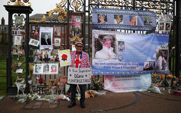 Thế giới tưởng niệm 20 năm ngày mất Công nương Diana