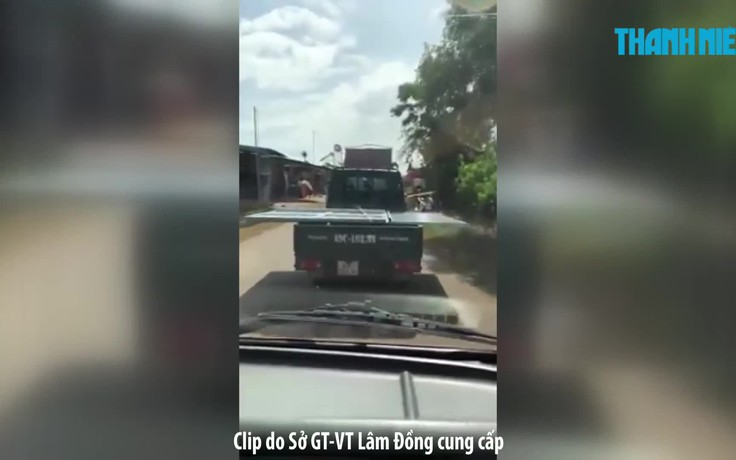 Phạt nặng tài xế xe tải chở “lưỡi hái tử thần” nghênh ngang trên đường